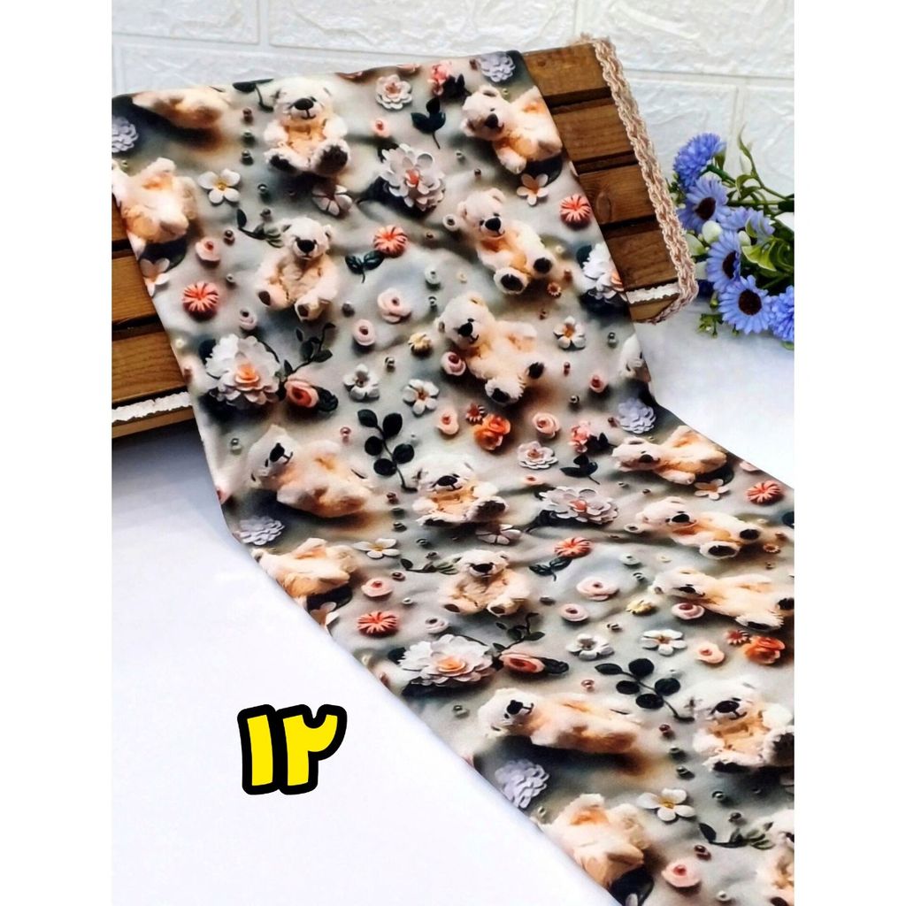فروش اینترنتی پارچه تریکو پنبه طرحدار 4