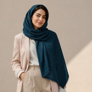 روسری ژاکارد قواره بزرگ 140 ط‌رح ورساج