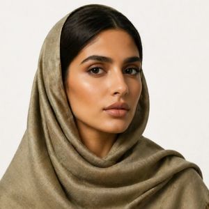 روسری ژاکارد قواره بزرگ 140 نسکافه ای