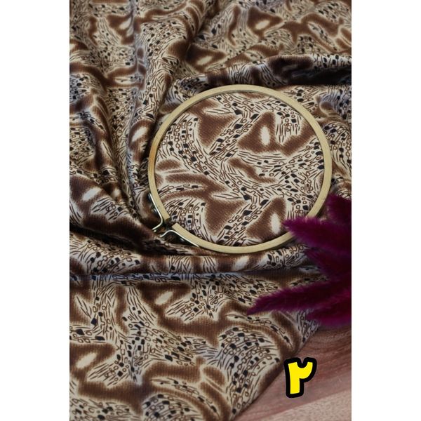 پارچه مخمل پورشه طرحدار