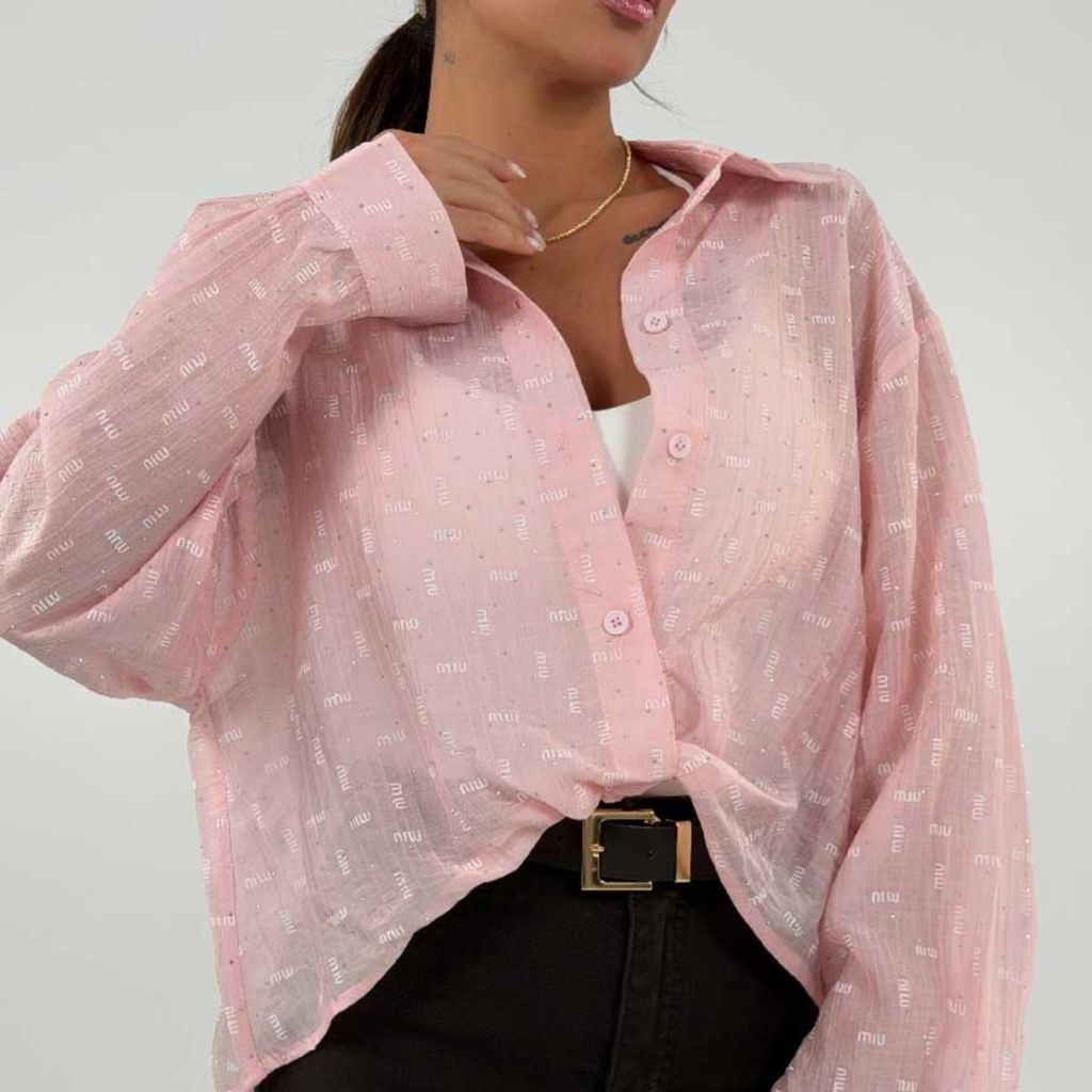 قیمت شومیز جلو گره MIU MIU کد 220646