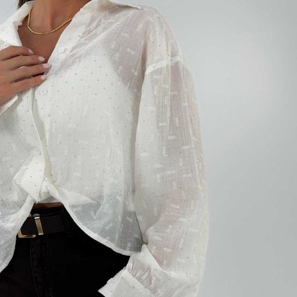 شومیز جلو گره MIU MIU کد 220646