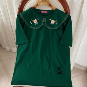 تیشرت یقه گلدوزی به به