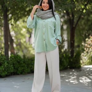 خرید آنلاین مانتو شومیزی پایین هلال صوفیا