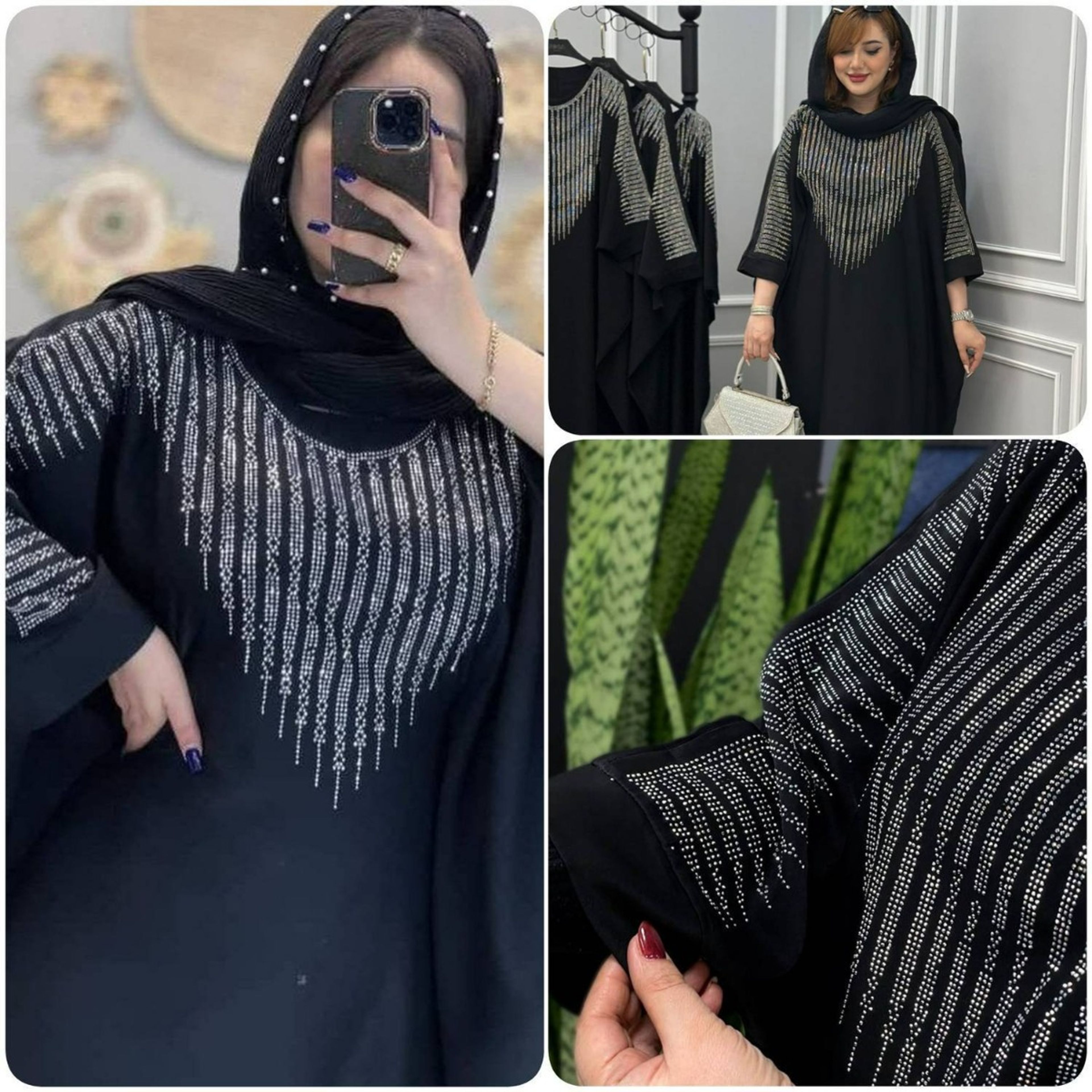 خرید انلاین عبا نگین کاری شراره