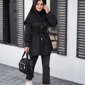 مانتو دانشجویی کوتاه جیب پاکتی