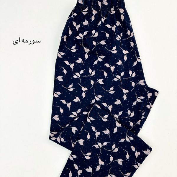 شلوار نخ پنبه راحتی زنانه سایز بزرگ