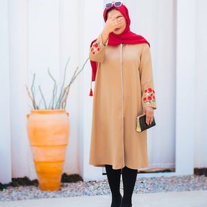 مانتو گلدوزی شقایق