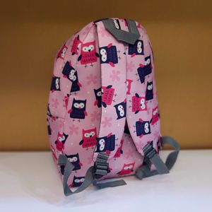 خرید انلاین کوله پشتی طرح جغد فانتزی دخترانه صورتی