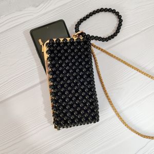 کیف مرواریدی موبایل جا