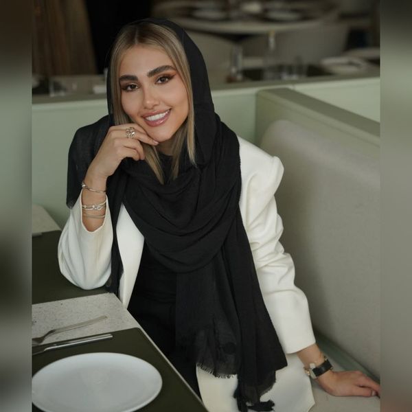 شال بامبو مشکی وارداتی