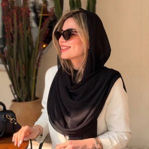 خرید آنلاین شال بامبو مشکی وارداتی