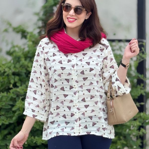 شومیز زنانه هندسی
