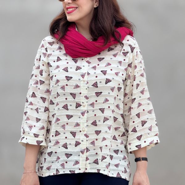 شومیز زنانه هندسی