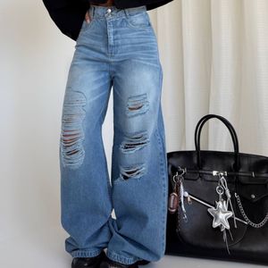 قیمت ارزان شلوار جین فول بگ آبی روشن FRED DENIM کد : 70688