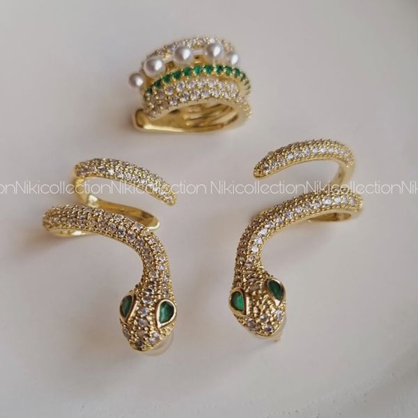 گوشواره ایرکاف جواهری ماری