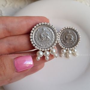 خرید اینترنتی قیمت گوشواره سکه دستساز