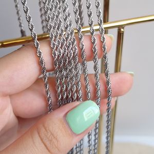 خرید اینترنتی گردنبند طنابی طلایی و نقره ایی