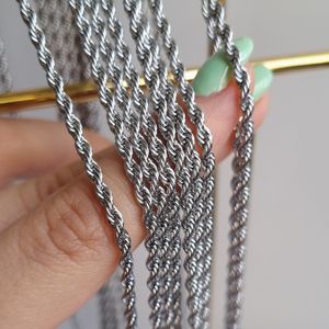 خرید اینترنتی گردنبند طنابی طلایی و نقره ایی