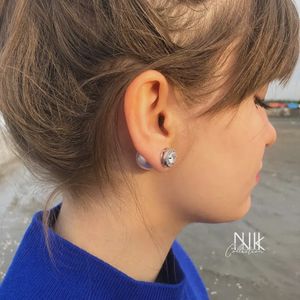 خرید اینترنتی قیمت گوشواره جواهری دوطرفه