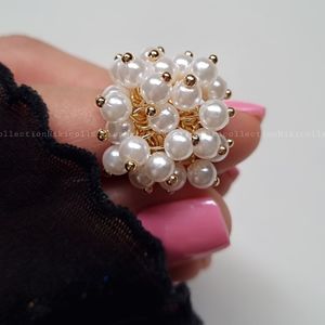 خرید اینترنتی قیمت انگشتر آویز مروارید