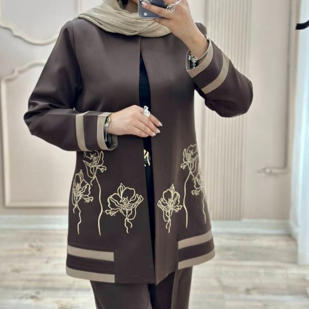 مشخصات کت شلوار گلدوزی مدل رویا