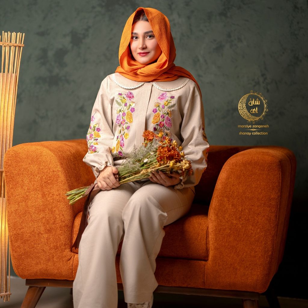 خرید اینترنتی شومیز و شلوار گلدوزی گلسا