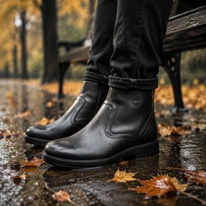 خرید اینترنتی قیمت نیم بوت مردانه مشکی مدل Rad