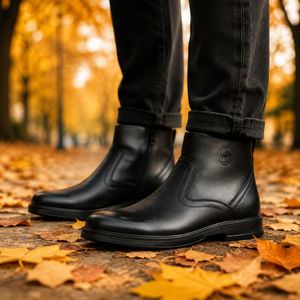 خرید اینترنتی قیمت نیم بوت مردانه مشکی مدل Rad