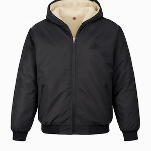 کاپشن مردانه مشکی داخل تمام خز مدل adidas-مشکی