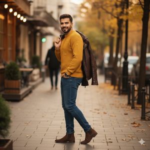 قیمت ارزان پلیور زاپ دارخردلی مردانه مدلDeta