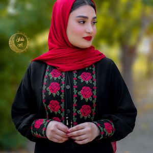 قیمت ارزان مانتو تک گلدوزی یلدا