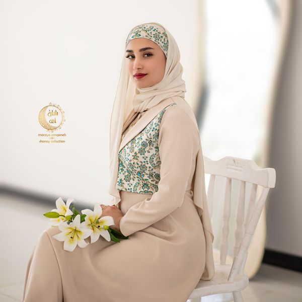 پیراهن الیزابت فیروزه ای