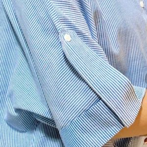 شومیز راه راه یقه مردانه