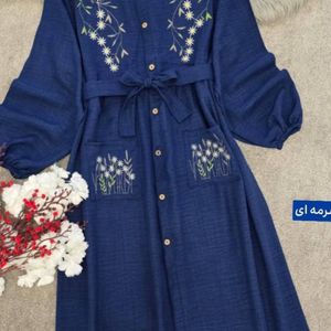 خرید آنلاین مانتو گلدوزی نهال
