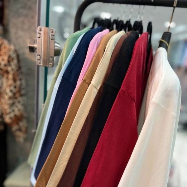 تیشرت باکسی زنانه و دخترانه ساده