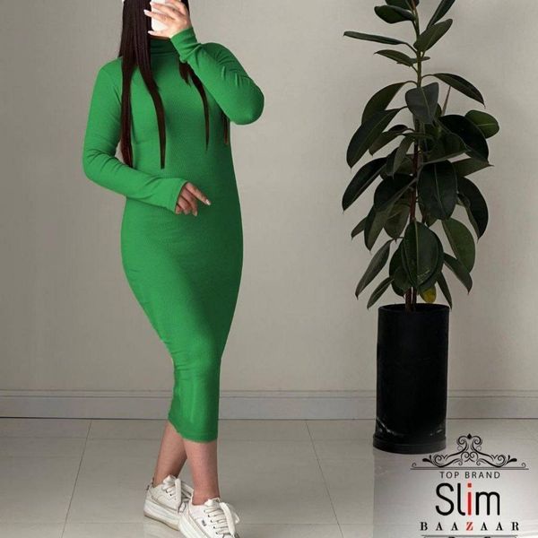 پیراهن ماکسی یقه اسکی