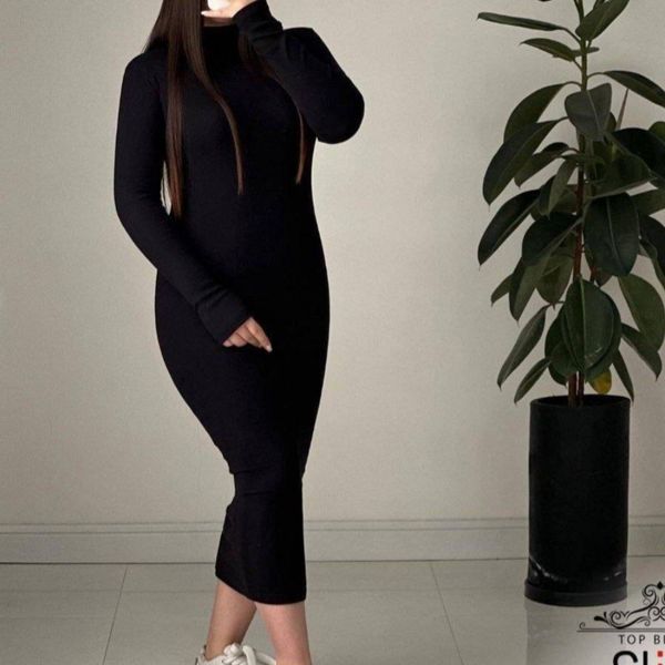 پیراهن ماکسی یقه اسکی