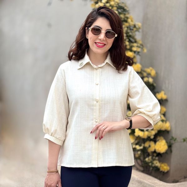 شومیز لینن زنانه سولاری