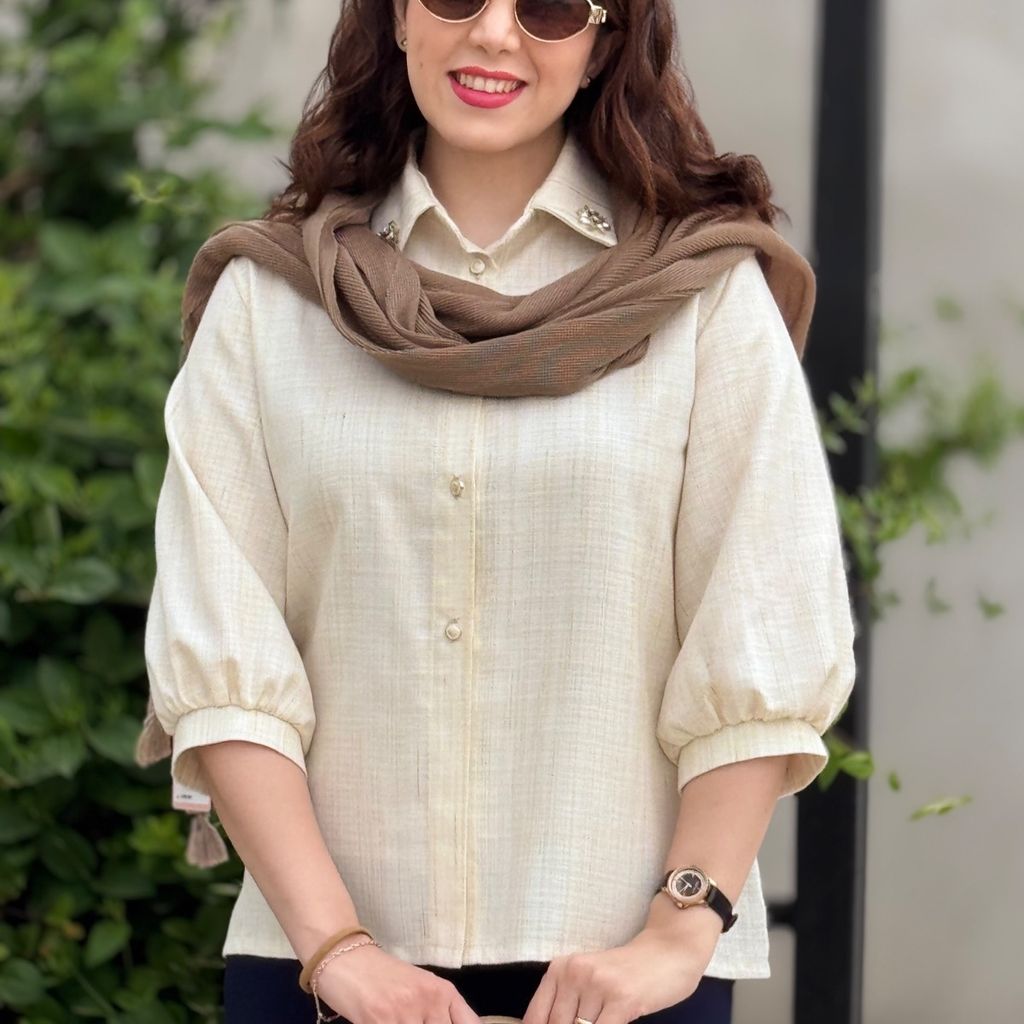 خرید آنلاین شومیز لینن زنانه سولاری