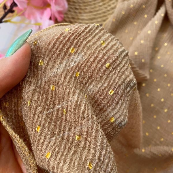 شال پلیسه جیوه ای حاشیه دلبری