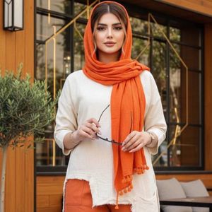 خرید انلاین شال الیاف سنگشور شده منگوله دار