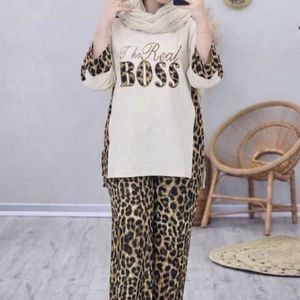 خرید آنلاین ست تیشرت شلوار BOSS پلنگی