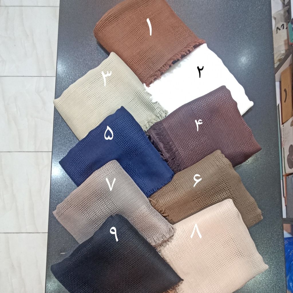 مشخصات شال حصیری شطرنجی