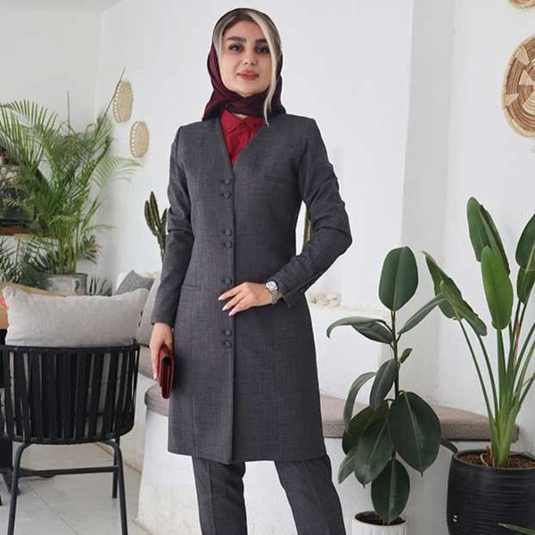 مانتو شلوار اداری باران دخت مدل نیلا  کد 4038