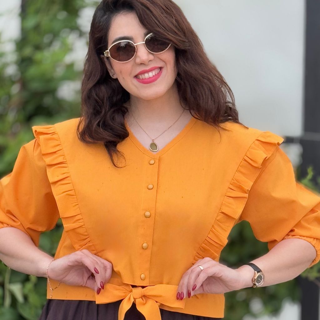 خرید آنلاین شومیز لینن زنانه سرنا
