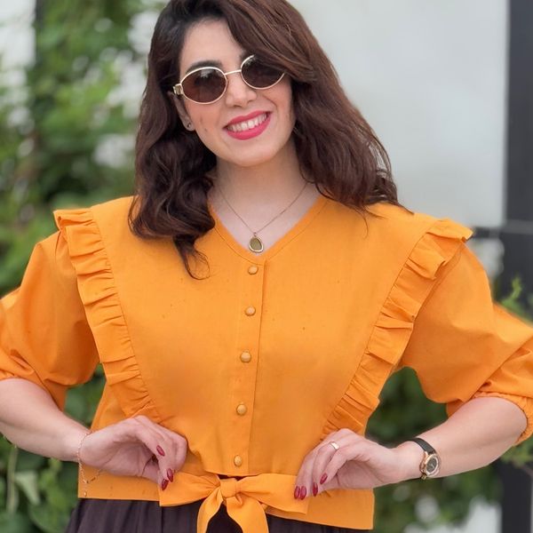 شومیز لینن زنانه سرنا