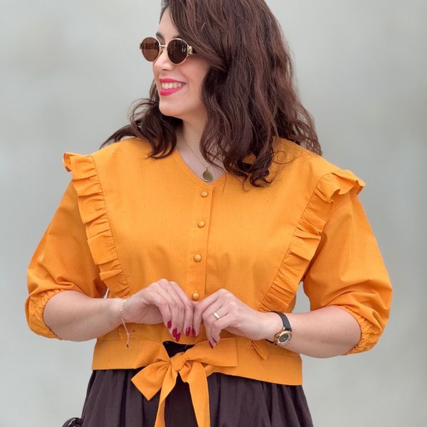 شومیز لینن زنانه سرنا