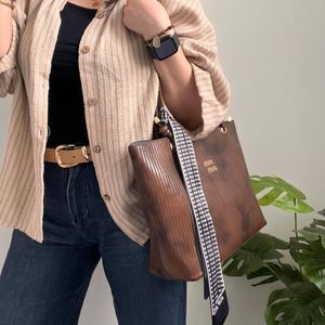 مشخصات کیف دو خونه میو میو بند گره ای