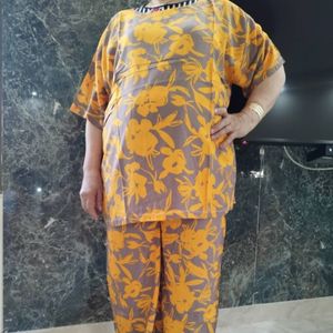 فروش اینترنتی ست تیشرت شلوار نخی زنانه